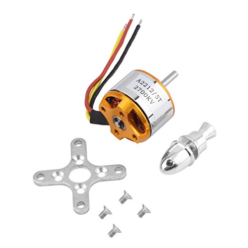 UNIKEL Aviones 2700KV motor sin escobillas Outrunner A2212 5T Colorway