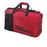 Content: 1 x Wilson Bolsa de pádel, All Gear Bag, hasta 3 palas, dimensiones: 61 x 36 x 38 cm, peso: 1.19 kg, color: rojo/negro, WRZ618000