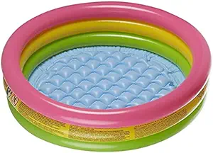 FLIPBOAT Summer Special 3 feet Inflatable Kid Swimming Pool, Bath tub, Water Pool for Kids (Multicolor)