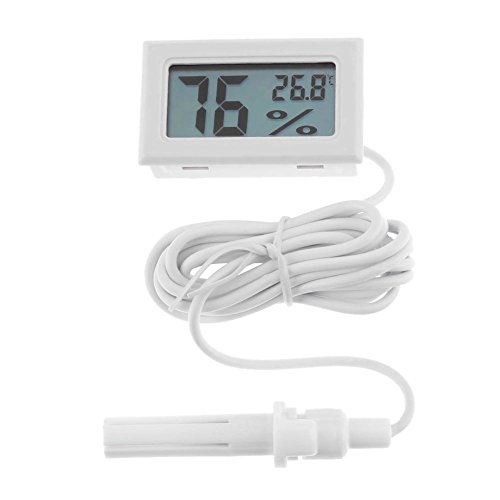 Preisvergleich Produktbild MagiDeal Mini LCD Digital Thermometer Hygrometer Kühlschrank Gefrierschrank Tester Temperatur - Weiß