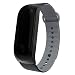 Produktbild Altsommer Armband Doppel Farben Silikon für Xiaomi Mi-Band 3 Armband,Fashion Business Silikon Ersatz Armband mit Schwarze Metallgehäuse Armband Metall Schnalle für Damen Herren (Schwarz)