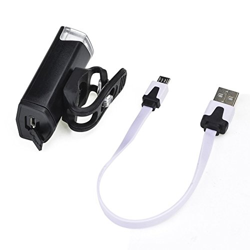 Fahrrad Vorderes Licht, OUTOWIN 300 Lumen LED Fahrradlicht USB Wiederaufladbare Fahrradlampe Scheinwerfer (3 Licht-modi/Breit Strahl Winkel) - 6