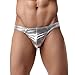 Price comparison product image DIKEWANG Hot Sell Fashion Men Sexy and Antibacterial Breathable Thongs Shorts Soft Underwear Bulge Pouch Underpants (Silver, L)