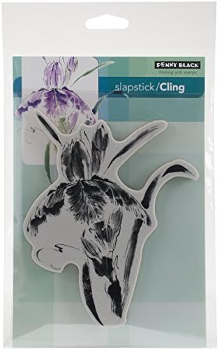 Penny Black Cling Rubber Stamp 5-inch x 6.5-inch Sheet-Pure Iris