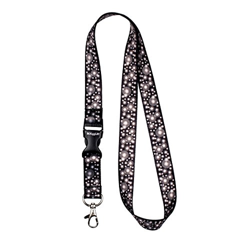 Cinta colgante para soporte de tarjetas de identificaci n con clip met lico color 1 Circles black reviews Cinta colgante para soporte de tarjetas de identificaci n con clip met lico color 1 Circles black