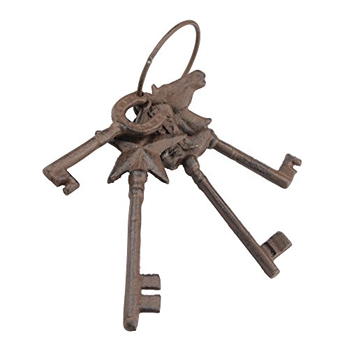 Preisvergleich Produktbild Stonebriar Heartland Wettered Rost Gusseisen Westernschlüssel-Set