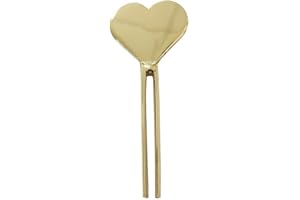 DTREEL Presse-dentifrice en métal en forme de cœur, tube presseur pour tube presseur de tube, rouleau de distributeur de clés, distributeur de dentifrice, huile cosmétique, crème, peinture