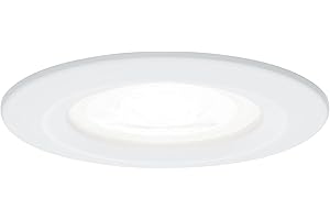 ‎PAULMANN Paulmann 92978 Nova LED Einbauleuchte rund 1x6,5W Einbaustrahler Weiß matt Spot Alu Zink Einbaulampe 4000K GU10