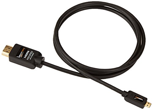 AmazonBasics HDMI-auf-Mikro-HDMI-Hochgeschwindigkeitskabel (Ethernet, 3D und Audio-Return) 1 m, 2er-Pack - 4