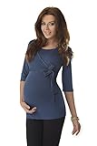 Purpless Maternity Lovely 2in1 Maternity And Nursing 3/4 Sleeved Wrap Top 7035 Variety Of Colours
