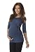 Purpless Maternity Lovely 2in1 Maternity And Nursing 3/4 Sleeved Wrap Top 7035 Variety Of Colours