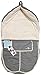 Wallaboo Footmuff, Warm and Cosy Footmuff, for 6 - 36 months, Durable Faux Suede and Soft Sheerling, Cozy and warm, Grey