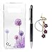 Produktbild Mlorras Hülle für Samsung Galaxy S10 6.1 Zoll, Gemalt Handyhülle Case, Ultradünnen Weich Flexibel Silikon TPU Schutzhülle Bumper Anti-Kratzer Stoßfest Smartphone Abdeckung Cover Lila Löwenzahn