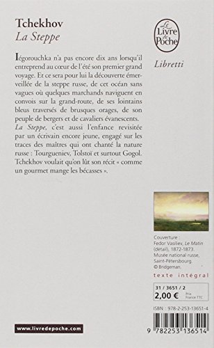 Book's Cover of La Steppe
