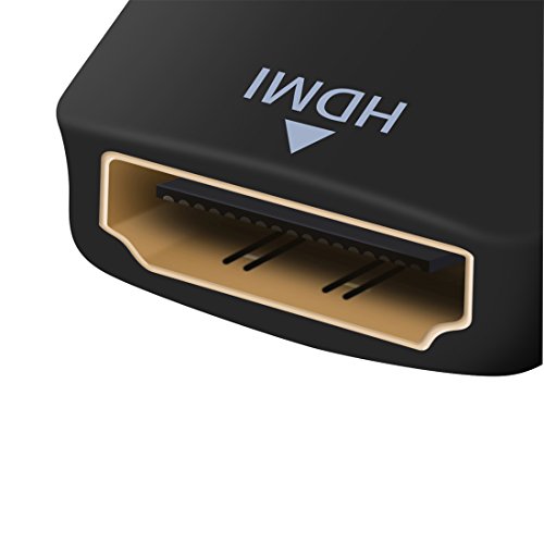 Full HD 1080P HDMI Buchse auf VGA Buchse Konverter, vergoldet DP zu HDMI Stecker Adapter mit 3,5 mm-Audio-unterstützt HDMI Streaming Media Player zu VGA Projektor - 8