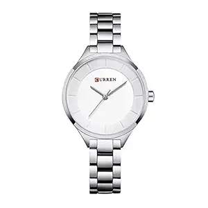 CURREN Simple Casual Women Analog Alloy Steel Lady Waterproof Quartz Watch