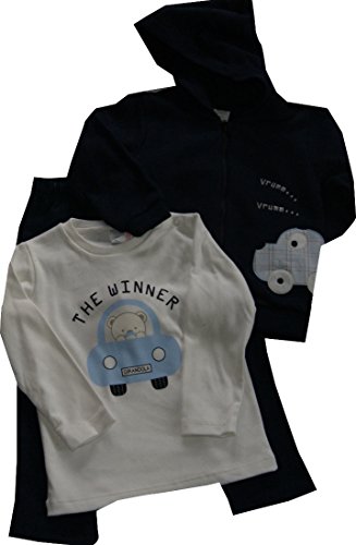 Baby Boy's Girandola AUTO 3-Piece SET -  Blue - 12-18 Months