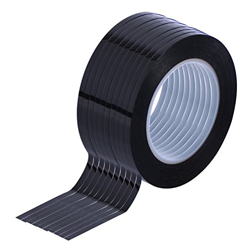 Outus 10 Packung 3 mm Breite Grafik Künstler Band Whiteboard Gridding Bänder Selbstklebend Raster Markierung Klebebänder Band, Schwarz - 7