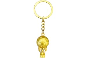 BGOBTY Porte-Clés de Football,Décoration de Porte-Clés de Voiture,porte-clés argent football et bottes,Porte-Clés Créatif de Décoration,souvenir fan,cadeau anniversaire