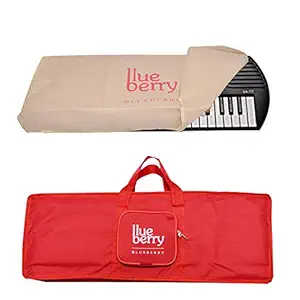 Blueberry Red Cover Bag and Dust Cover Suitable for Casio SA-77 Mini Keyboard