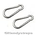 Produktbild 2x 8mm x 80mm Karabiner Karabinern Karabiner Karabinerhaken Edelstahl Marine