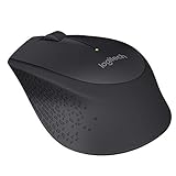 Logitech M280 Ratón Inalámbrico, 2,4 GHz con Nano Receptor USB, Seguimiento Óptico 1000 DPI, 3 Botones, Batería 18 Meses, PC/Mac/Portátil ,Negro