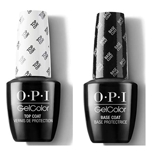 OPI GELCOLOR DUO PACK BASE COAT+TOP COAT (GC 030 + GC 010) 15 ML/GEL POLISH !!