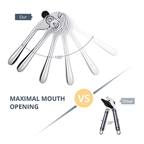 Dosenöffner Edelstahl, HoLife Deckelöffner Edelstahl 18/10, Dosenöffner Kantenfre - 5