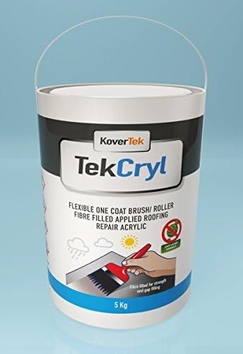 warranted roof repair coating..5 KG Black One Coat Roof Repair Compound (All roof types including Asbestos, Felt, Bitumin, Tiled, GRP)
