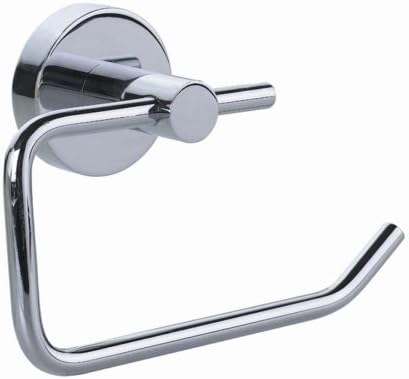 Nie Wieder Bohren So235 10 x 8 x 15.5cm Smooz Toilet Roll Holder with"Never Drill Again" Fastening Technology - Chrome Plated