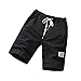 Produktbild Yesmile Herren Kurz Hose Herren Sommer Kurze Boxer Trunks Shorts |Cargo Bermuda Shorts |Jogginghose Sport Hose |Sommer Strandshorts | Freizeitshorts|Workout Fitness| Gym Short Pants (2XL, Schwarz)