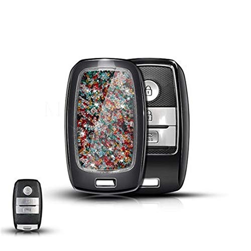 GDXFD Car Key Case Dedicated Diamond Crystal Styling Shell For Kia sportage R K3 K5 K4 KX1 KX3 KX5 K2 fcrte Smart Key Set Cover,b