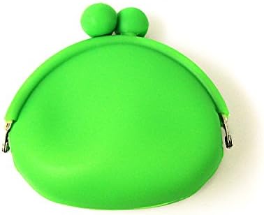 Hawaii Soft Silicone Honu Turtles Printed Party Favors Snap Closure Coin Purses Pouches in Green, 1 pack