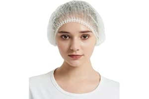ADHOC SPORT 100 Gorros Desechables, cofia, redecilla para el Pelo, un Solo Uso. para estética, Limpieza, Cocina, Uso Sanitario, Veterinario, Dentista, Enfermera, quirofano