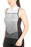 partiell bedruckt LÖFFLER Platy Bike Tanktop Half-Zip Damen schwarz/weiß Größe EU 40  M 2019 Radtrikot ärmellos