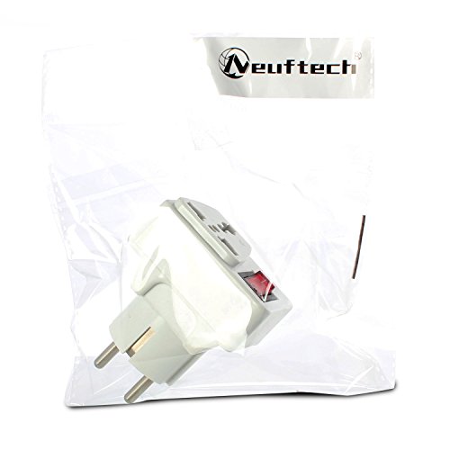 Neuftech® Universal Reiseadapter Travel Plug mit EU Schuko Stecker DE auf UK USA CHN HK JAP usw. - 6