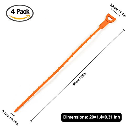 Senhai Haar Abfluss verstopfen Remover, 4er Pack ablassen Snake Equipment / Auger-Typ Reinigungswerkzeug - 2
