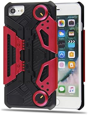 Belking iPhone 7 4.7 Case,CRAB Game Case with Foldable Joystick Kickstand and Phone Holder - Red