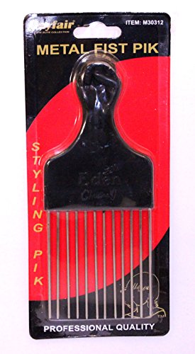 Mayfair Metal Fist Pik Comb - Black