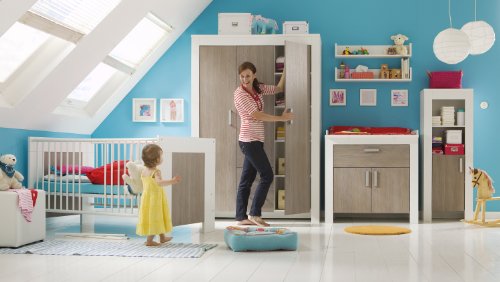 Preisvergleich Produktbild Janne Wickelkommode 0420 / 21 weiss matt / pinie rustica