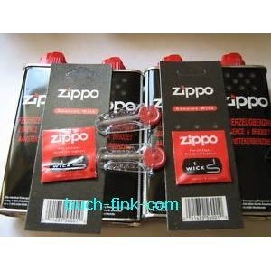 4 x Zippo Benzin + 2 x Zippo Flints + 2 x Zippo Wicks