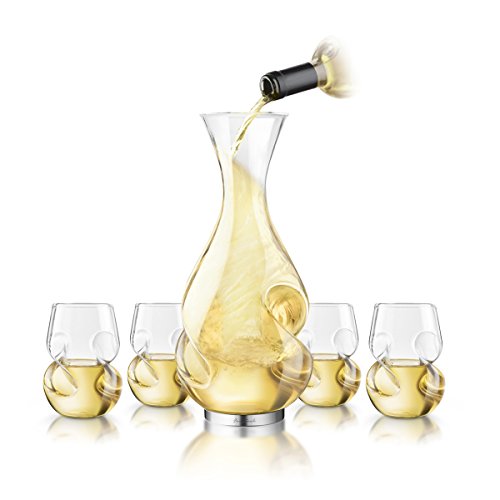 Final Touch Conundrum WHITE WINE Drinking SET Conundrum Decanter 750ml and White Conundrum Wine Glasses 266ml Boxed Set
