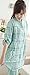 Bearsland Women's Rich Cotton Maternity Nursing Pyjamas Set Green UK Size Medium