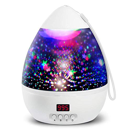 Lbell Projecteur d'étoiles lumière de nuit blanc