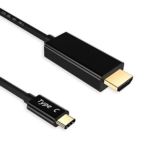 USB 3.1 Typ-C zu HDMI Kabel für MacBook Pro, MacBook, ChromeBook Pixel, Samsung Galaxy S8 / S8 Plus und mehr. Thunderbolt 3 Kompatibel, [DEMEDO] USB C zu HDMI Kabel – 3m / 10f - 8