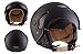 Produktbild Moto Helmets H44 Matt Black · Scooter-Helm Mofa Vespa-Helm Pilot Cruiser Vintage Jet-Helm Bobber Moto Helmetsrrad-Helm Roller-Helm Helmet Retro Biker Chopper · ECE zertifiziert · inkl. Sonnenvisier · inkl. Stofftragetasche · Schwarz · S (55-56cm)