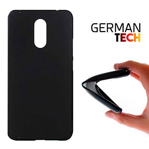 German Tech® - Flexible Gel Schutzhülle für Ulefone Gemini, TPU Hülle aus bestem Silikon gefertigt, die dank unserem exklusivem Design sich einwandfrei an Ihr Smartphone anpasst und optimalen Schutz gewährleistet - Schwarz.