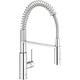 GROHE Get Swift 30361000 Kitchen Tap with Pull Out Spout 360&deg; Swivel with Lower Water Consumption