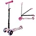 Produktbild WeSkate Kinder Scooter Kinderroller Junge Mädchen höhenverstellbarer und Abnehmbarer Lenker Tret-Roller mit 4-PU Rollen Scooter Kinder ab 3 Jahren