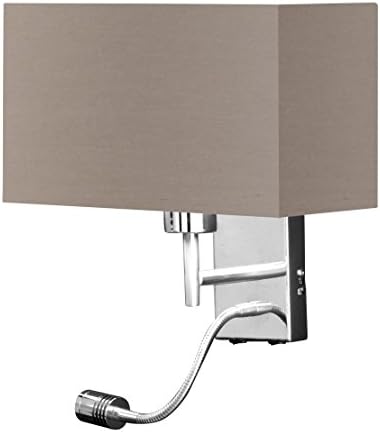 Honsel Wall Light, Nickel, E27, Cappuccino
